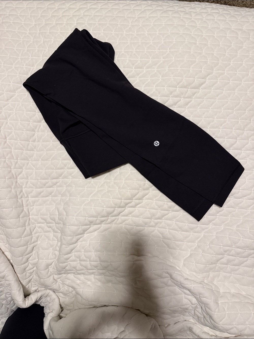 lululemon athletica Black Workout Leggings with Reflective Logo
